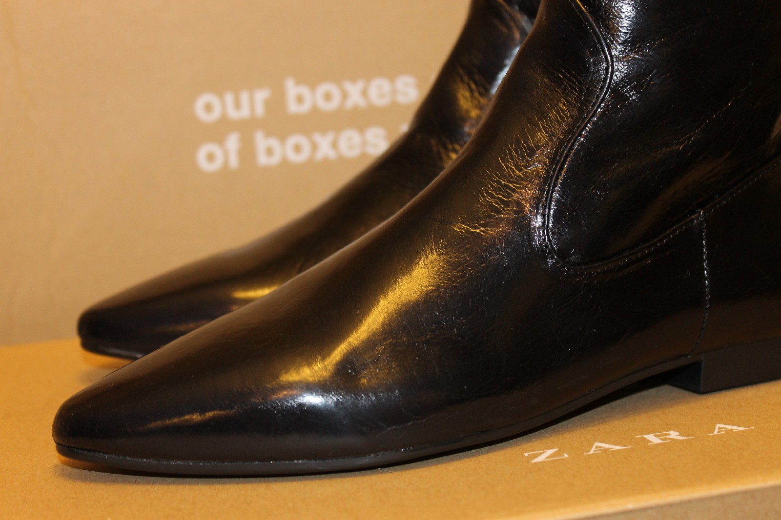 leather ankle boots size 5