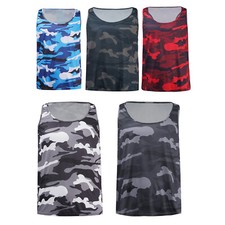 Men Gym Tank Top Vest Sleeveless Bodybuilding Fitness Muscle Workout Tee T-shirt