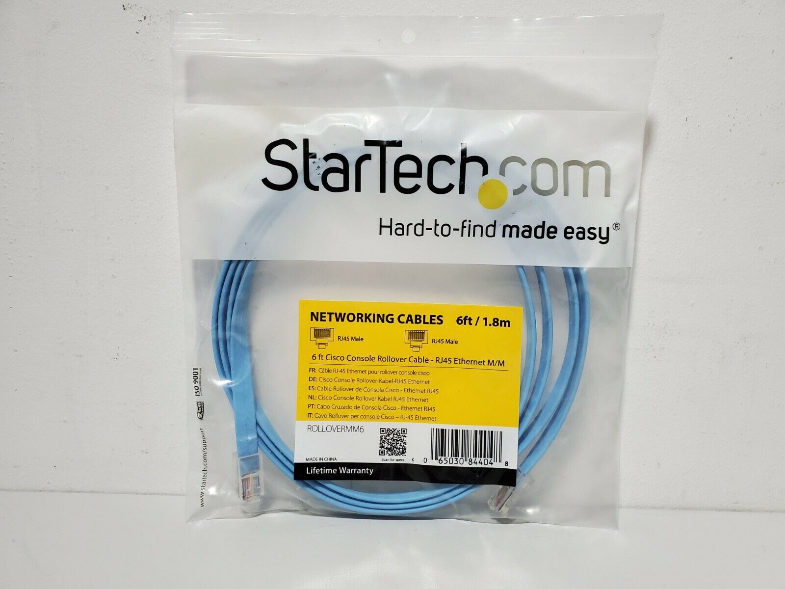 Startech ROLLOVERMM6 6 ft Cisco Console Rollover Cable - RJ45 M/M (Buy 1 get 2))