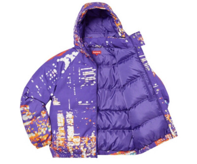 Supreme SS20 City Lights Puffy Jacket Purple Size Medium Box Supreme SS20 City Lights Puffy Jacket Purple Size Medium Box