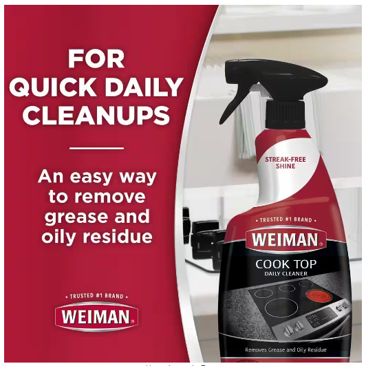 Weiman 22 oz. Stovetop Cleaner for Daily Use Spray 3Pack eBay