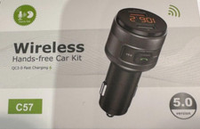 Bluetooth 5.0 FM Transmitter for Car, 3.0 Wireless Bluetooth FM Radio Adapter Mu