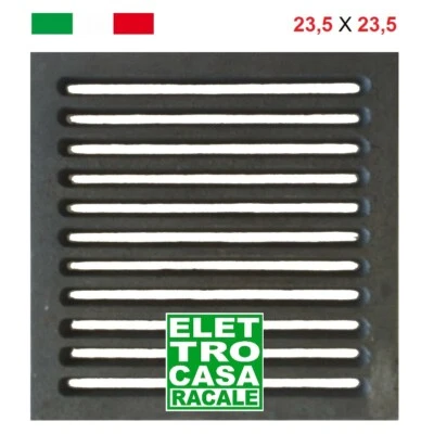 CAMINOPOLI Griglia in Ghisa per la Cenere del Camino EdilKamin 24X24 di Ricambio 23,5