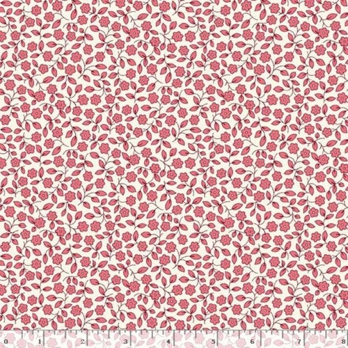 YARD ~ Tiny Flowers On Pink, Aunt Grace Garden, Cotton Fabric By Marcus Fabrics - Picture 2 of 3