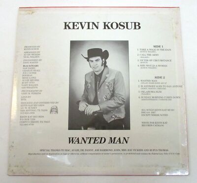 KEVIN KOSUB AND THE BLACKTEARS WANTED MAN SEALED VINYL LP ALT