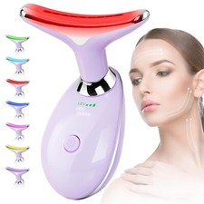 Facial Massager Red-Light Therapy for Face and Neck Face   culpting Wand Purple