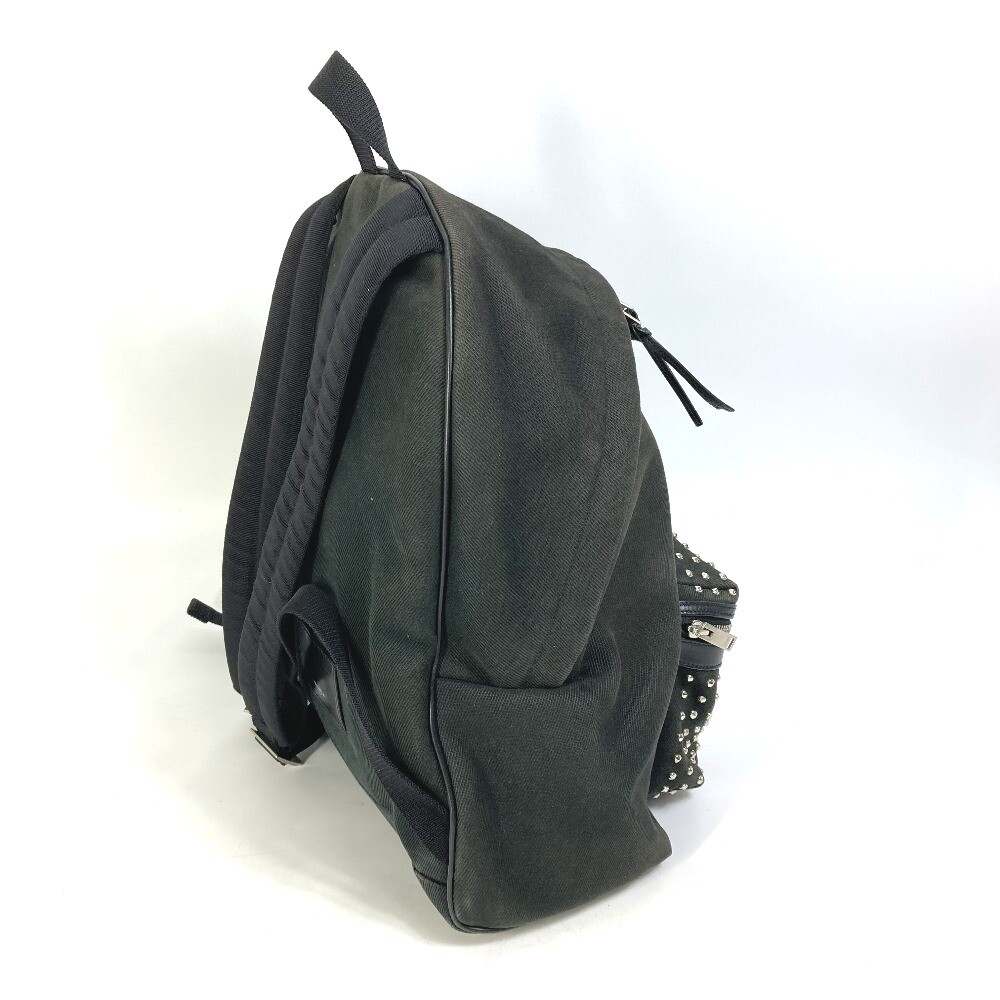SAINT LAURENT PARIS 360206 Bag Studs Backpack Canvas Black SAINT LAURENT PARIS 360206 Bag Studs Backpack Canvas Black