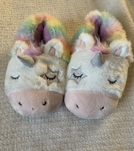 sparkly unicorn slippers
