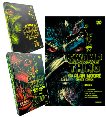 Die Saga von Swamp Thing - Deluxe Edition 1 + Swamp Thing von Alan Moore 1+2 Set