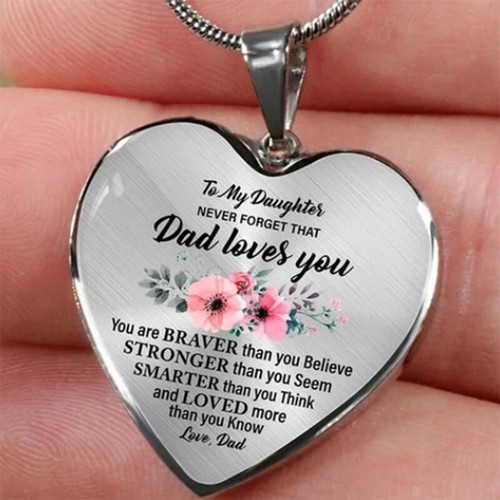 To My Daughter Necklace Gift From 