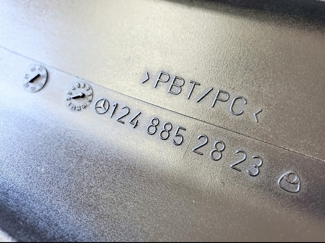 Mercedes W124 300CE E320 E500 license plate delete filler OEM look