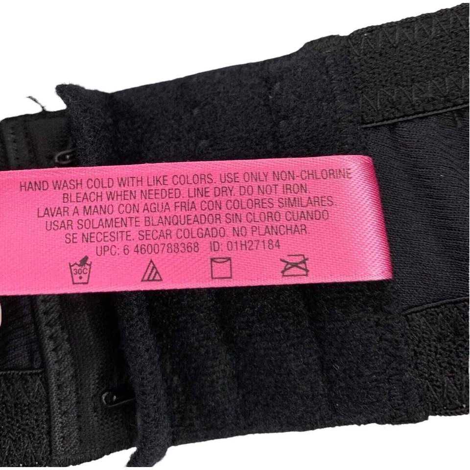 Sujetador Fruit Of The Loom negro 42D con aros ligeramente acolchado estilo FT093 nailon Foto 4 de 4