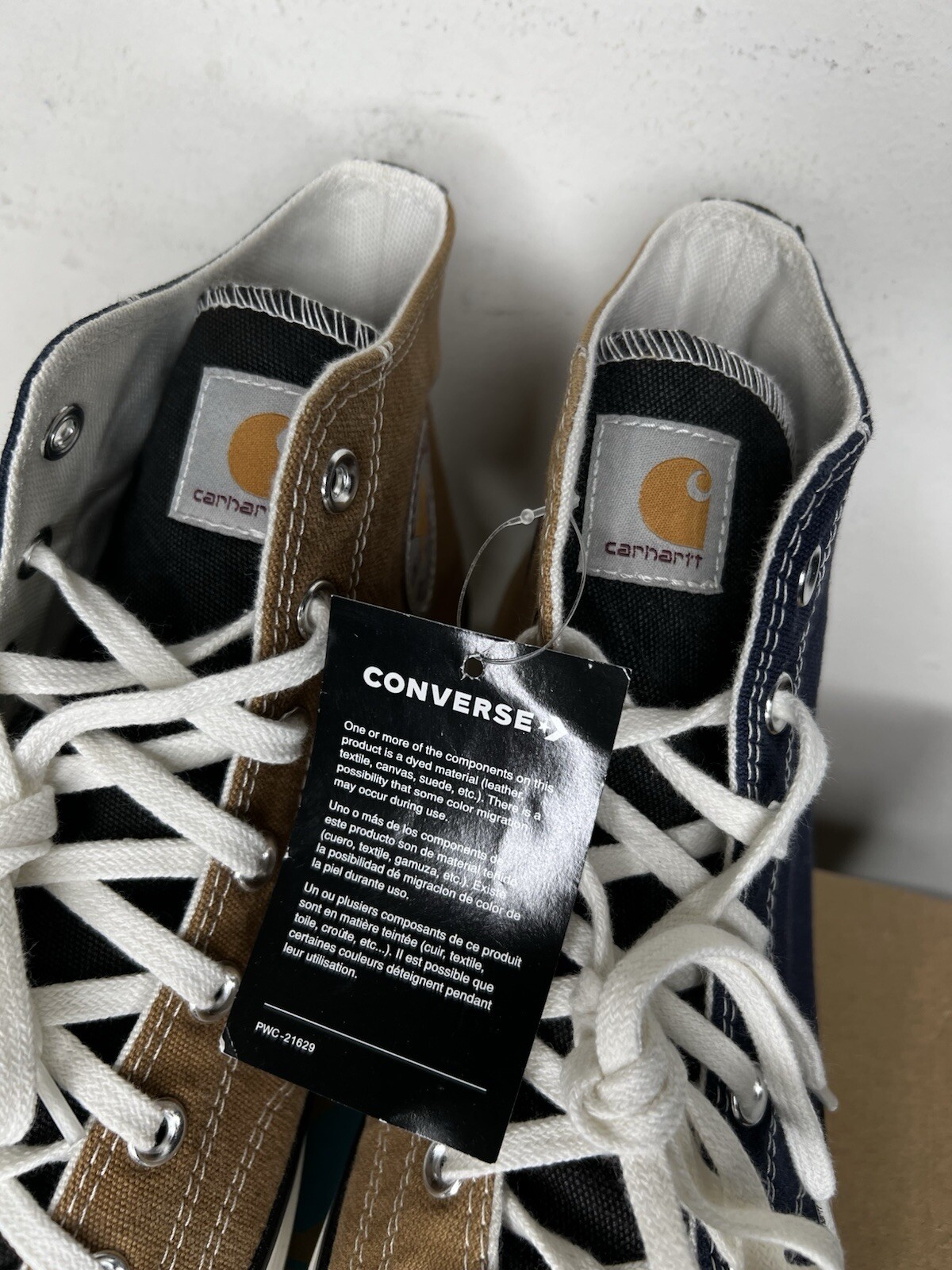 DS Converse x Carhartt WIP Men’s Sz 11 Women’s 13 Chuck 70 Hi Renew Detroit Rare image 9