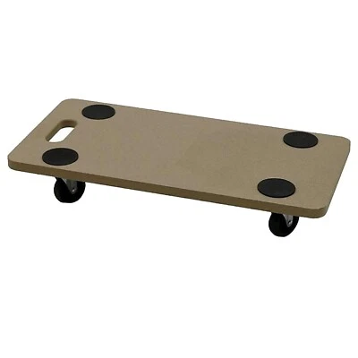 ALMINEEZ 200KG Dolly Cart Trolley Wooden Wheeled Moving Platform Castor Board Transporter