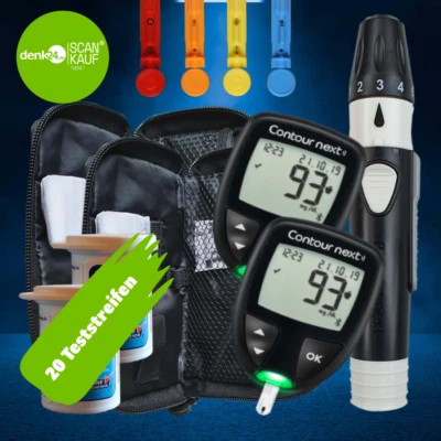 20 x Contour next Teststreifen + 2 x Contour next mg/dL| Farbanzeige ⭐️⭐️⭐️⭐️⭐️