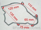 Stator Cover Gasket for 50cc,70cc,90cc,110cc Atv Engine Starter on the Bottom