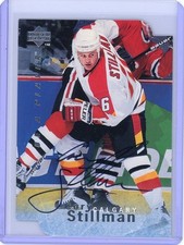 1995-96 Upper Deck Cory Stillman Be a Player Auto Die-Cut Calgary Flames