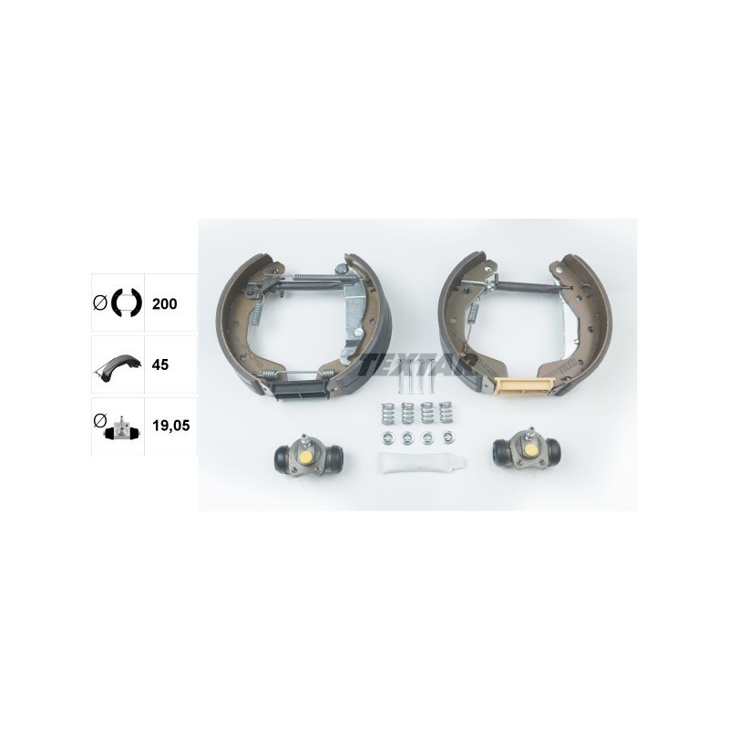 TEXTAR 84044900 Brake Shoe Set Rear for Astra Vectra Cavalier Nexia Lanos Espero
