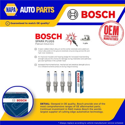 Spark Plugs Set 4x fits AUDI A3 8V 1.0 16 to 20 Bosch 04E905602 04E905602A New