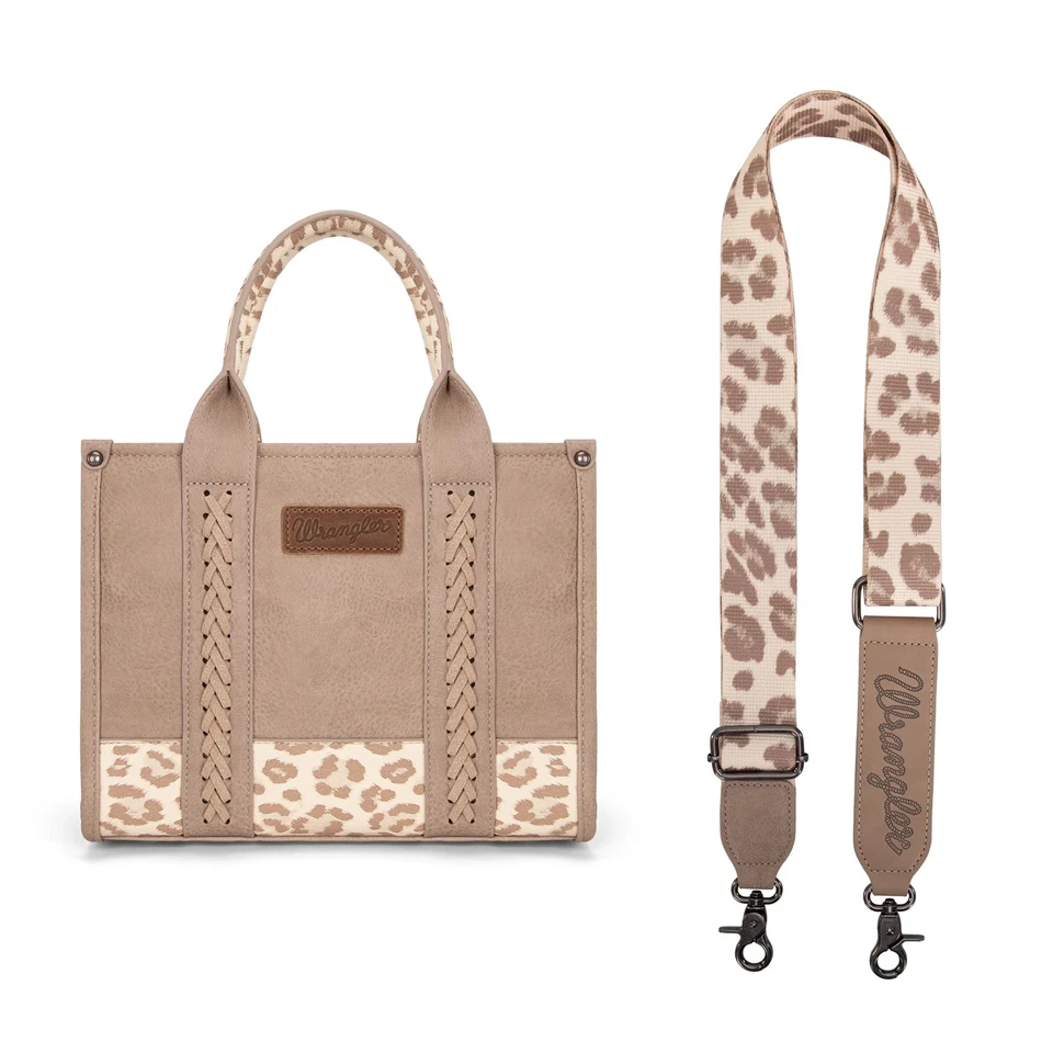 Wrangler Leopard Print Concealed Carry Tote/Crossbody - Image 3 of 4