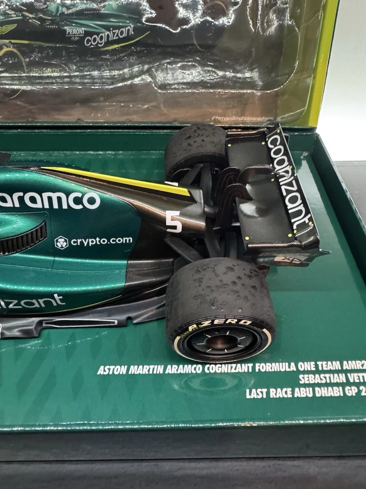 Sebastian Vettel 2022 Abu Dhabi Last Race 1:18 Minichamps CKModel Exclusive F1 - Image 4 of 4