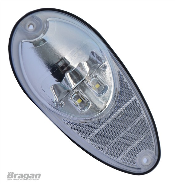 12V/24V 5 LED Weiß Heck Lampe AnhäNger Licht Heck Blinker Reflektor Lkw-image