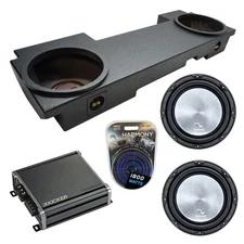 02-13 Cadillac Escalade EXT  Harmony A122 Dual 12 Custom Rhino Sub Box & CXA8001