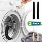 2x Dryer Vent Cleaning Brush Lint Dust Pet Hair Remover Refrigerator Coil Tool