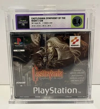 CASTLEVANIA SYMPHONY OF THE NIGHT LIMITED SONY PS1 PAL CIB 1997 TGM GRADED 9.4