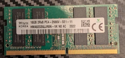 Módulo de memoria SO-DIMM SK Hynix HMA82GS6JJR8N-VK 16 GB PC4-21300 (DDR4-2666) Foto 1 de 2