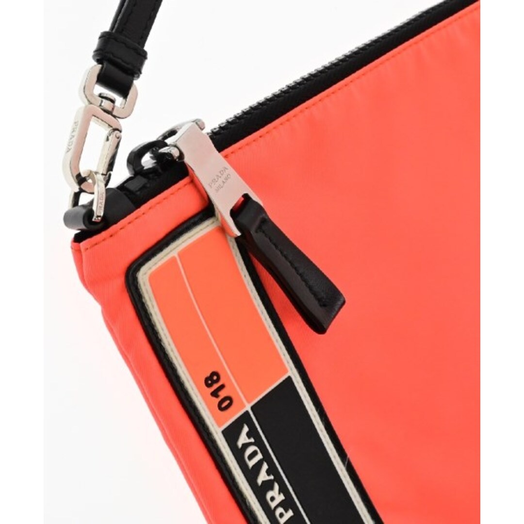 PRADA clutch bag orange Secondhand Used thumbnail 5