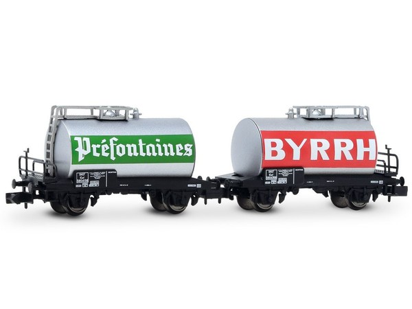 Arnold HN6702 - GüTerwagen Set Kesselwagen Byrrh Sncf Ep.Iv 2-Teilig - Spur N-image