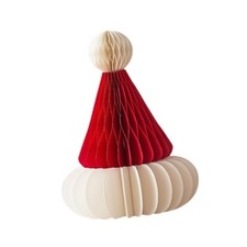 Christmas Honeycomb Santa Hat Supplies Christmas Tree Ornament for Home Yard