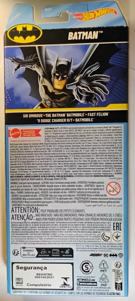 Hot Wheels DC Batman 5-Pack Cars JBJ76 scala 1:64 include Mr. Freeze & More - Immagine 2 di 2