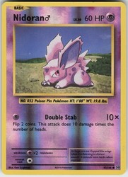 Nidoran M 43/108 Reverse Holo XY Evolutions