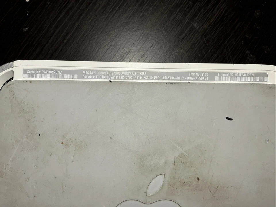 Apple Mac Mini w/ SSD - RETRO VINTAGE - OS X 10.6 Snow Leopard - TESTED - Image 4 of 4