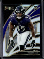2025 Panini Select Mike Green Club Level RC Silver Prizm Rookie #260 Ravens