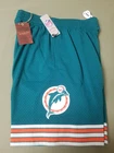 New Mitchell & Ness Mens NFL Miami Dolpnins Team ID Mesh Shorts.