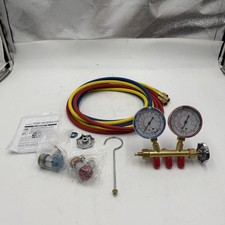 Robinair 48134a R-134a Brass Manifold Hose Set Service Couplers Robinair 48134a R-134a Brass Manifold Hose Set Service Couplers