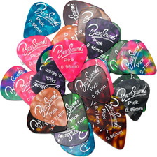 48PCS Guitar Picks, Thin/Medium/Heavy Variety Pack Celluloid Pearl Guitar Pic...