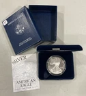 2003 W American Silver Eagle Proof 1 oz Bullion Coin + OGP COA
