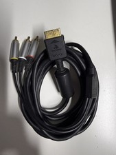 OEM Genuine Sony Playstation 2 3 HD YPbPr Component AV Cable PS2  PS3 Gold Tip