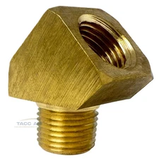 45 Degree 1/8" NPT Pipe Thread Brass Street Elbow Fitting Adapter