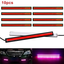10pcs Red Super Bright COB Car LED Light DRL Fog Driving Lamp Waterproof 12V NEW