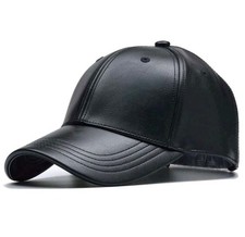 Leather Baseball Cap Hat, Mens, Womans, Adjus...