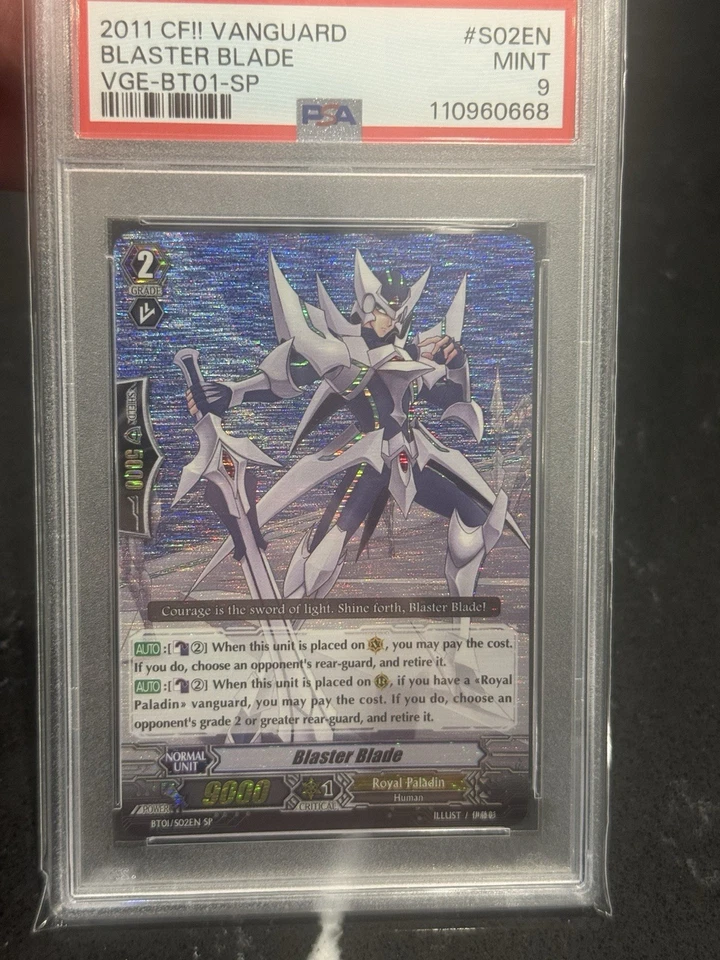 Blaster Blade SP PSA 9 MINT BT01/S02EN - SP 2011 Cardfight Vanguard - Image 2 of 4