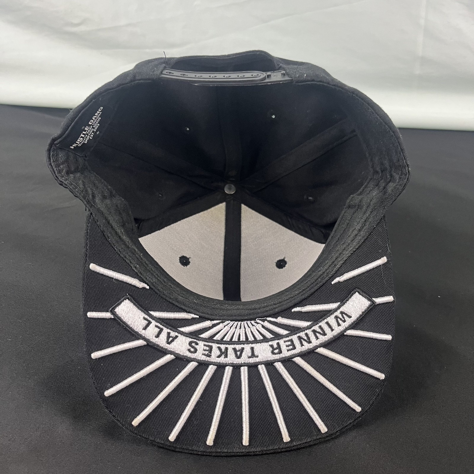 VTG Hustle Gang Snapback Hat OSFA Black Bear "Win… - image 11