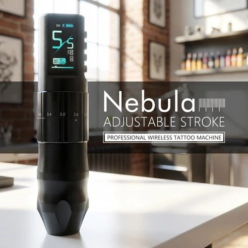 XNET Nebula 1600mAh 2.0-4.2mm Adjustable Stroke Professional Wireless Tattoo Pen - product listing photo