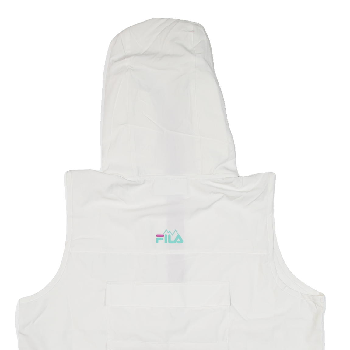 FILA Athletic smanicato donna bianco felpa con cappuccio XL