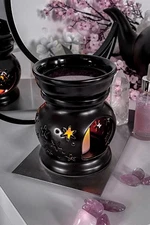 KILLSTAR Crescent Stone Wax Burner In Black
